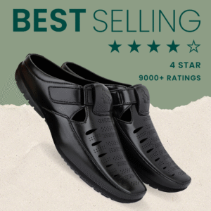 BLUE HORSE Half Sandal for Men                                        HALF_950_BLK